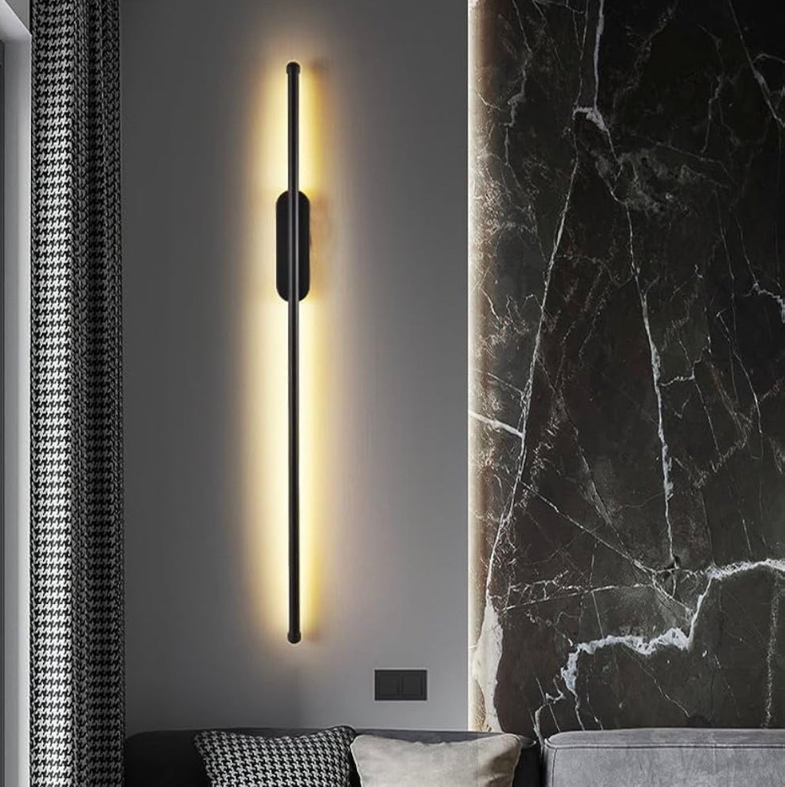 Linear Sleek LED Tube Wall Sconce Light