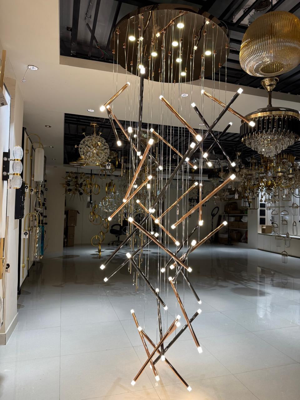 Double Height Chandelier