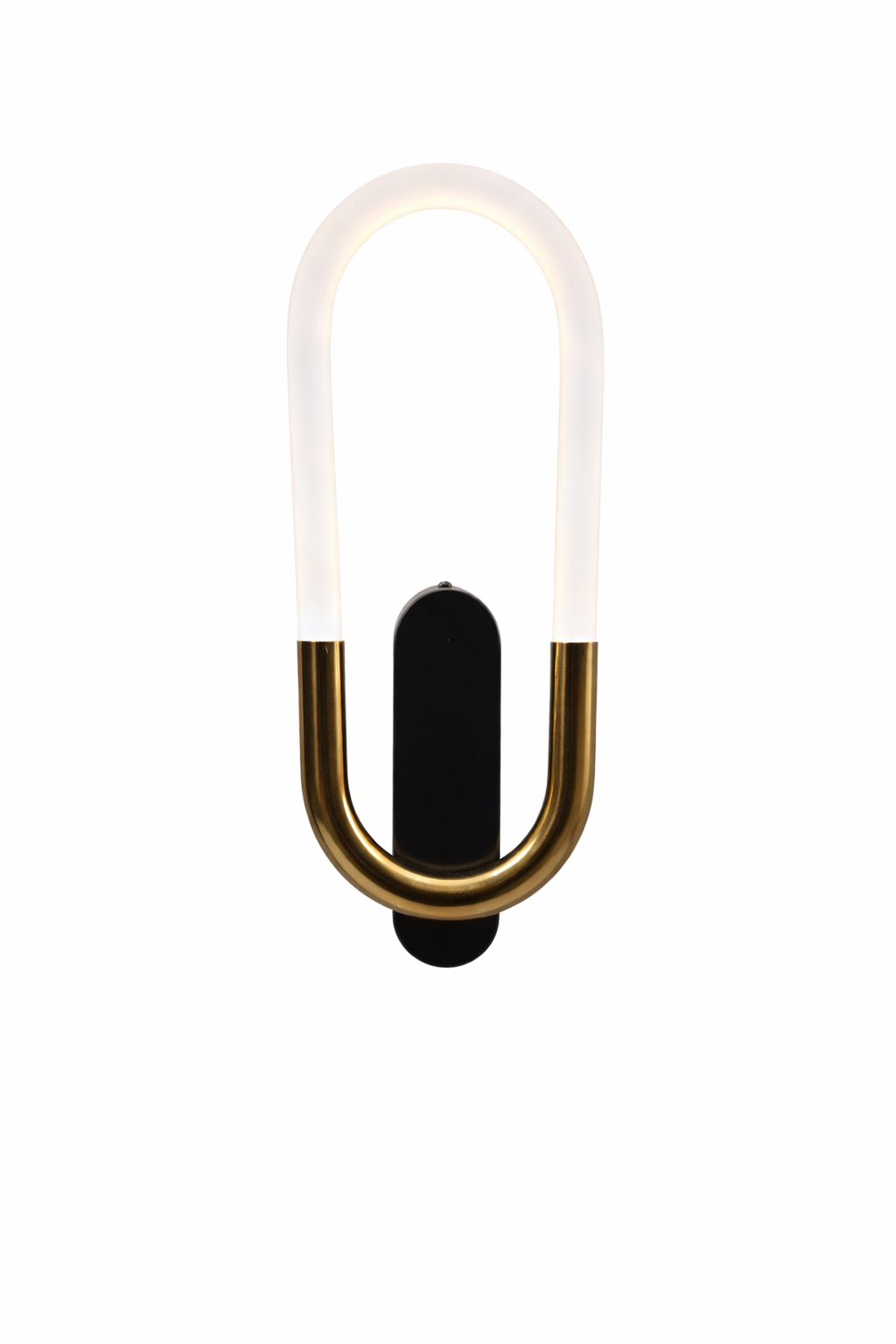 Modernistic Oval Frame LED Wall Light – Black & Gold Finish