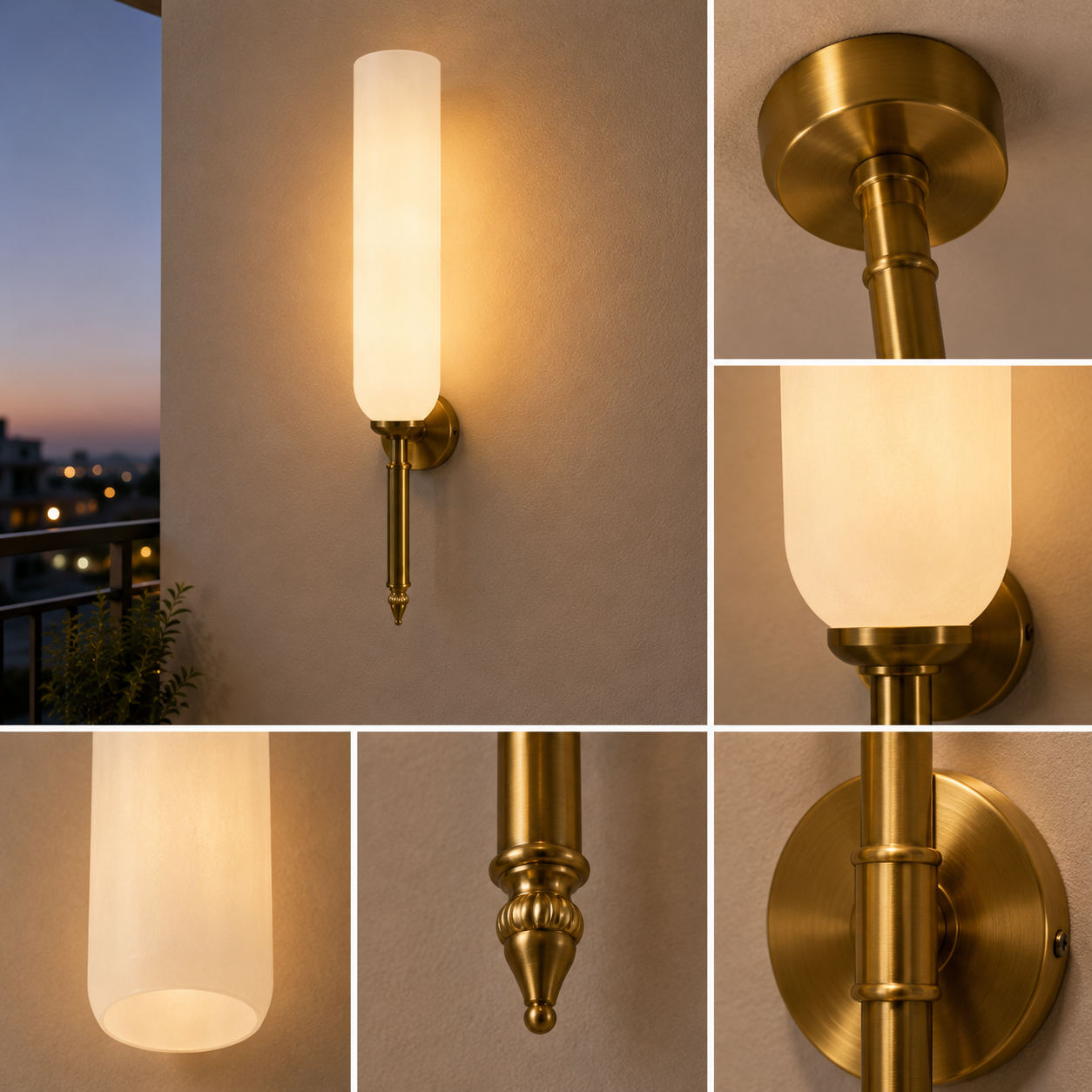 MODERN VERTICAL WALL SCONE LAMP