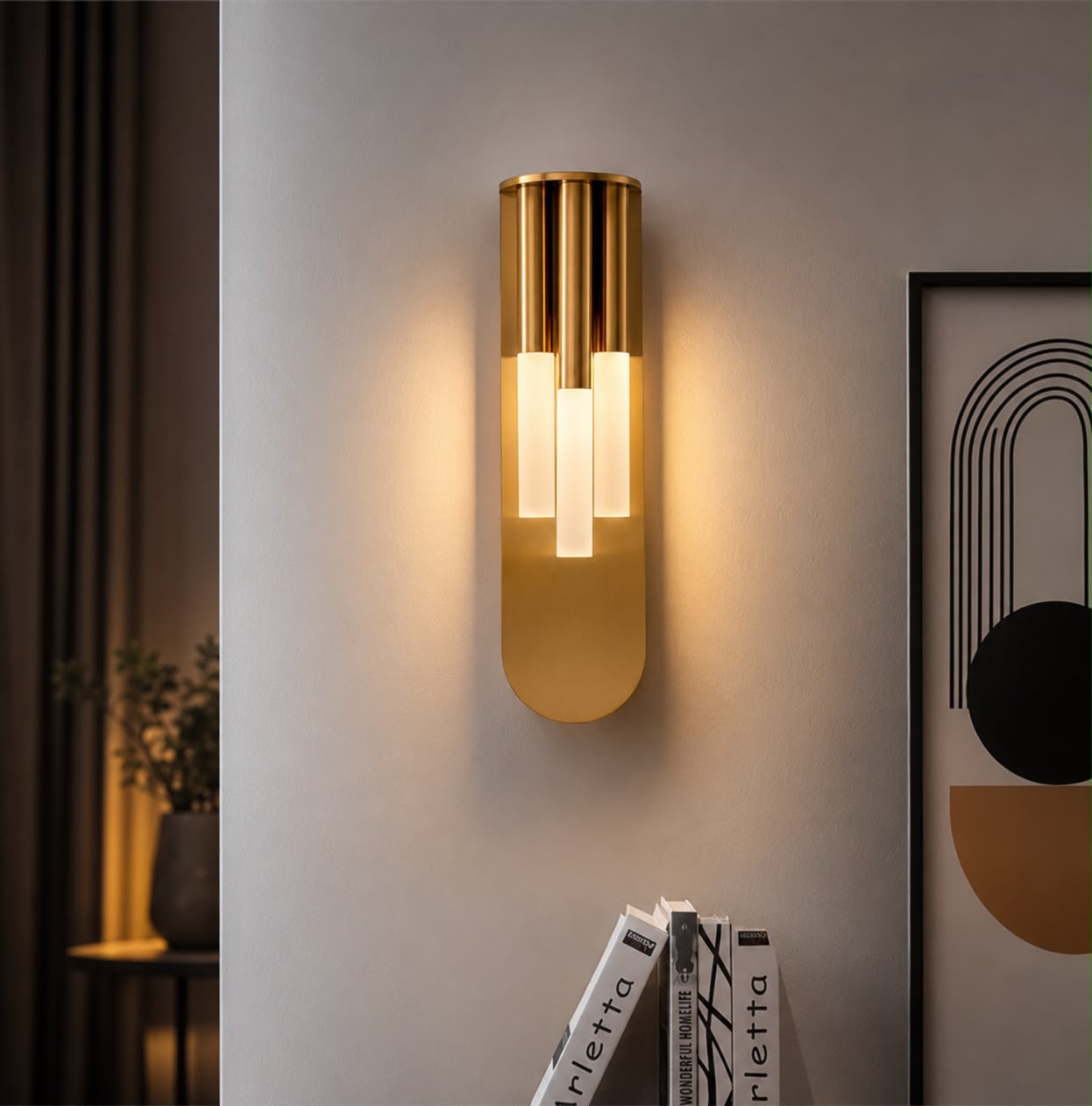 Modern Art Deco Wall Light