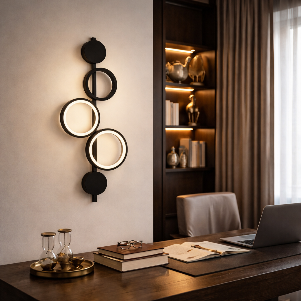 Modern Geometric Circle Wall Sconce LED Light