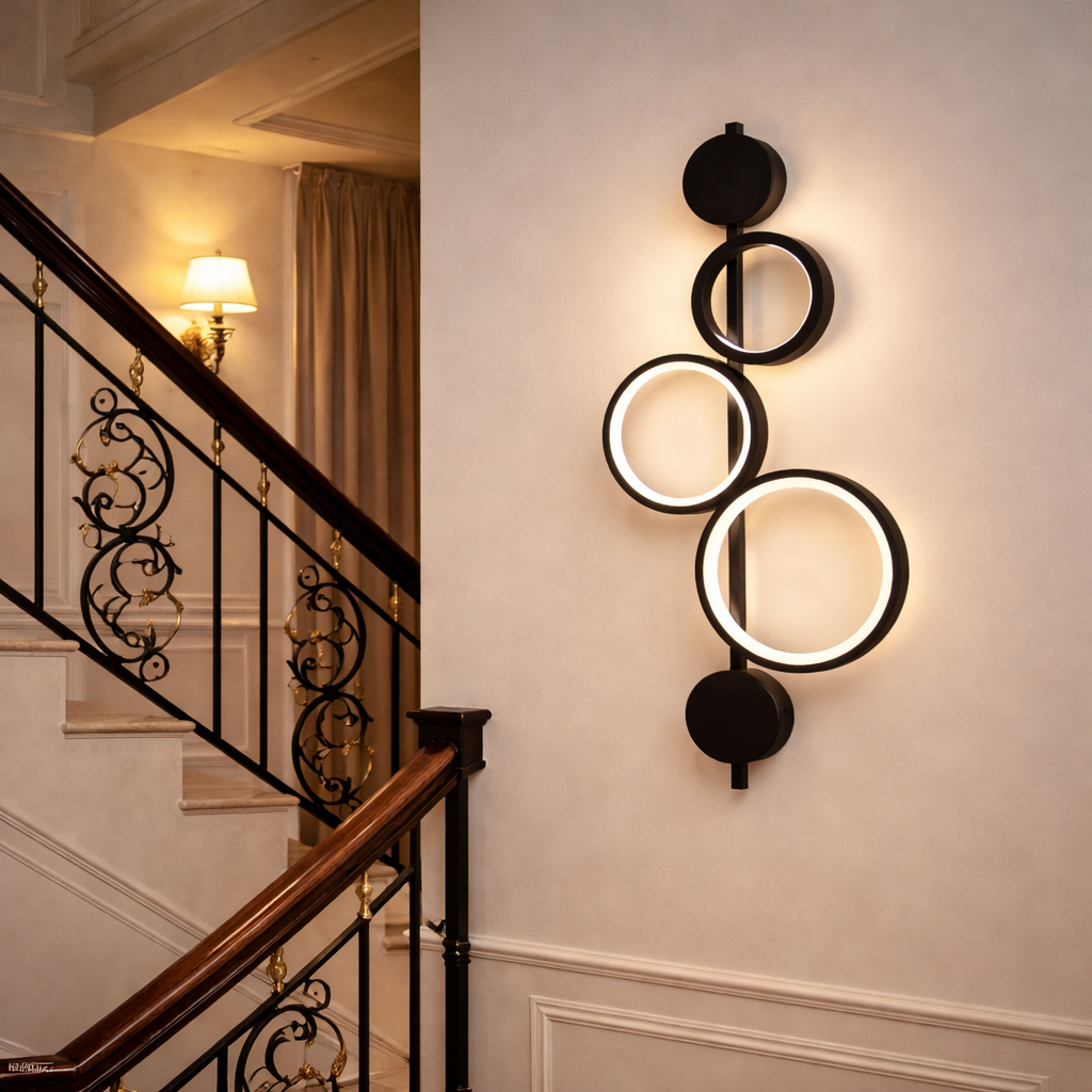 Modern Geometric Circle Wall Sconce LED Light