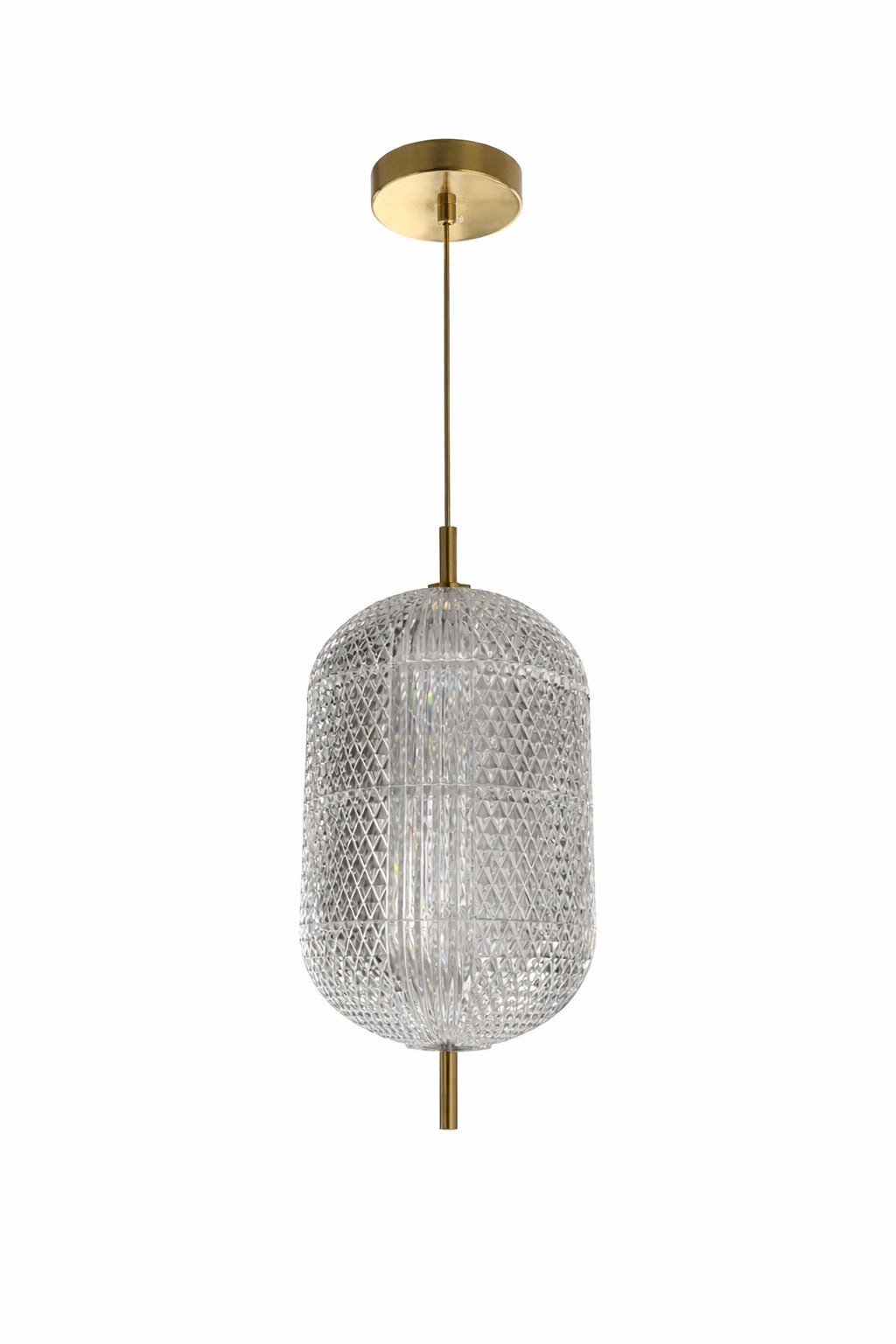 Modern Round Crystal Glass LED Hanging Light – Sphere Design