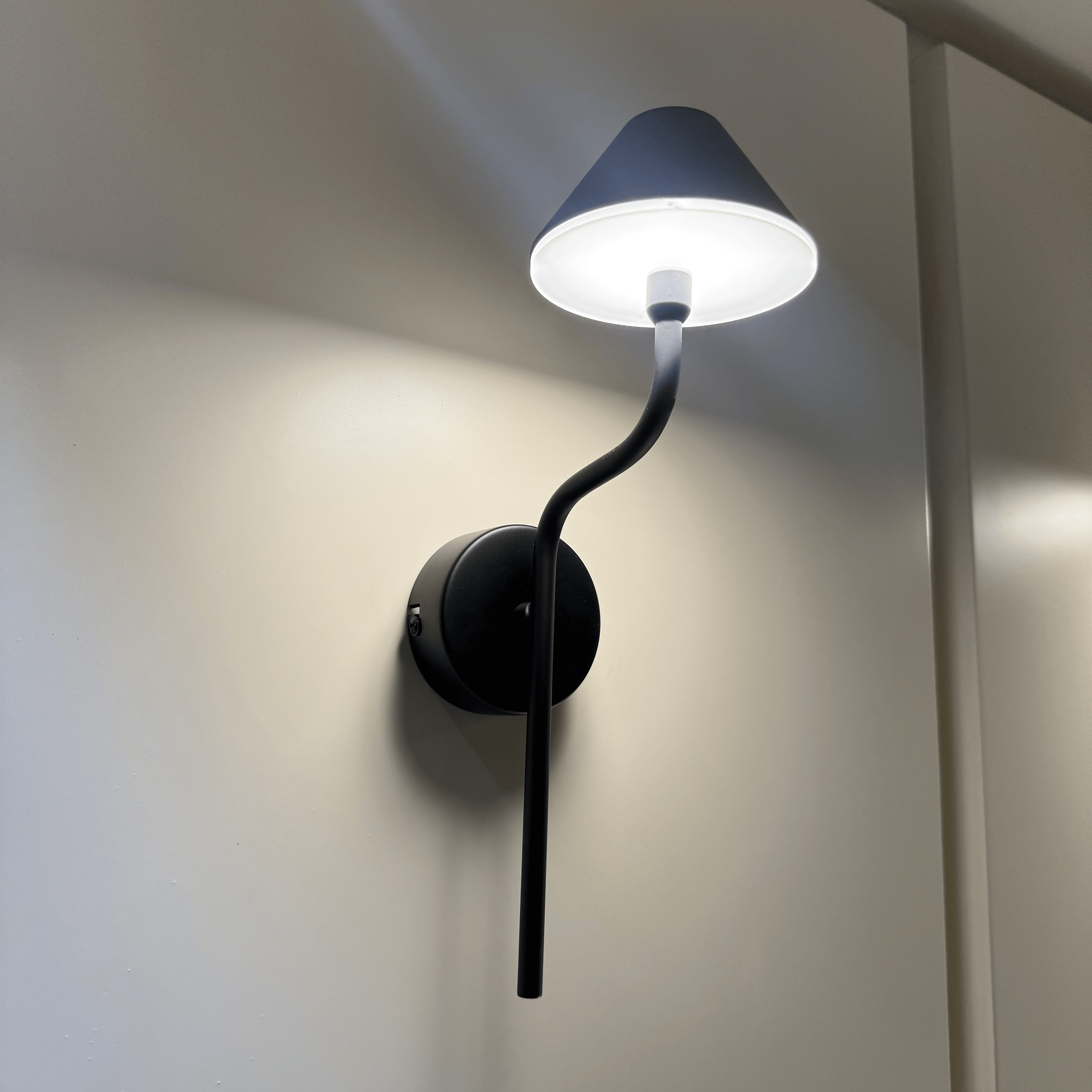 Modern Metal Umbrella Head LED Wall Sconce Light – 3 Colour LED