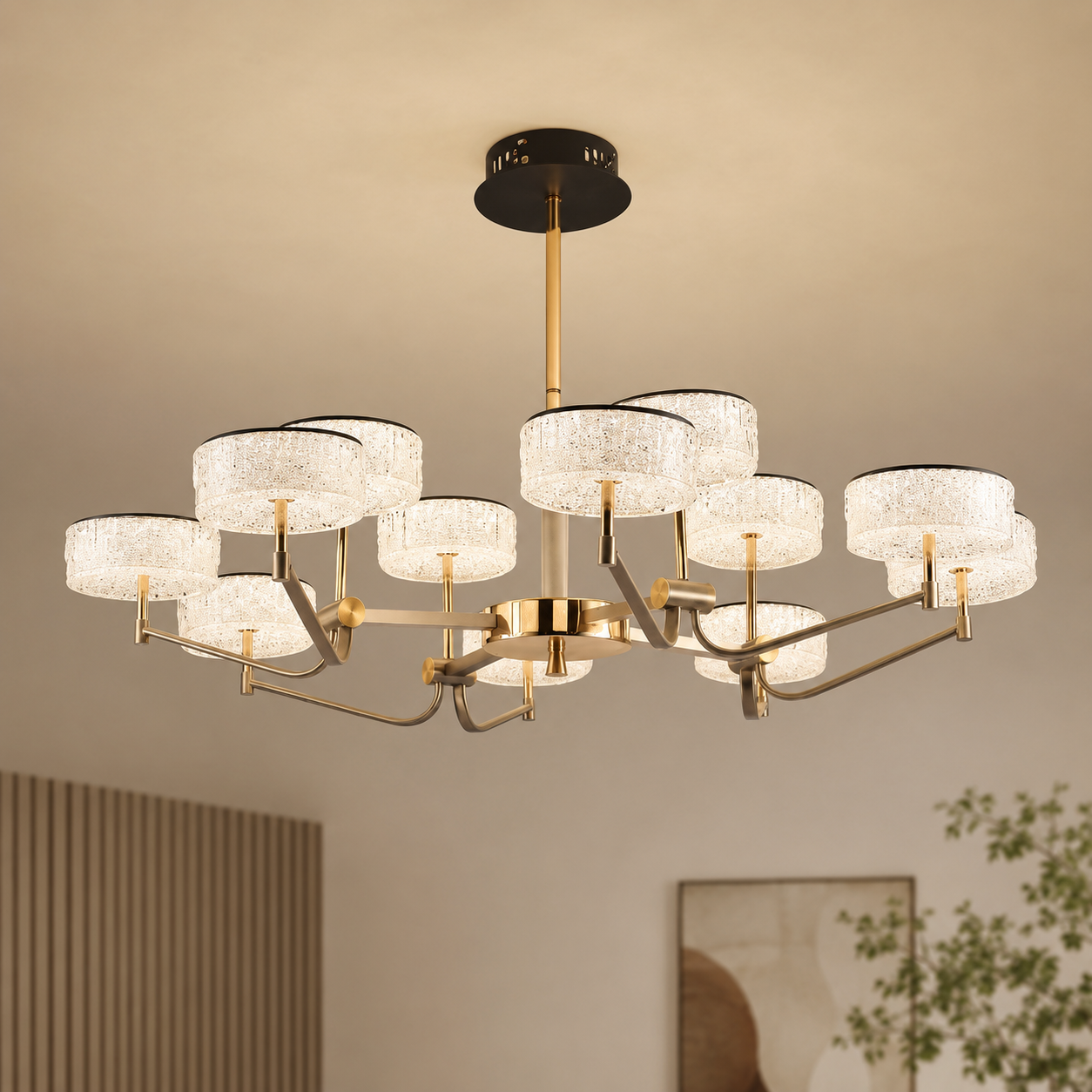 Modern Ovate LED Chandelier