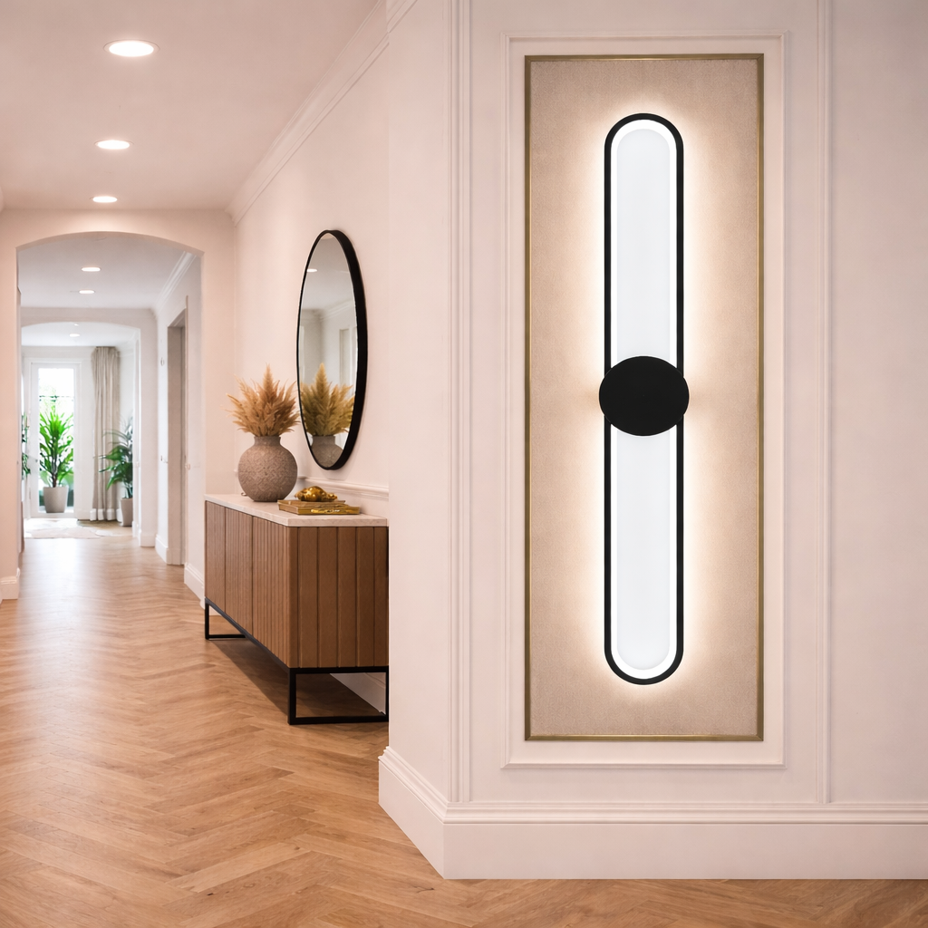 Modern Pill Shape LED Wall Light – 3 Colour Changing Design
