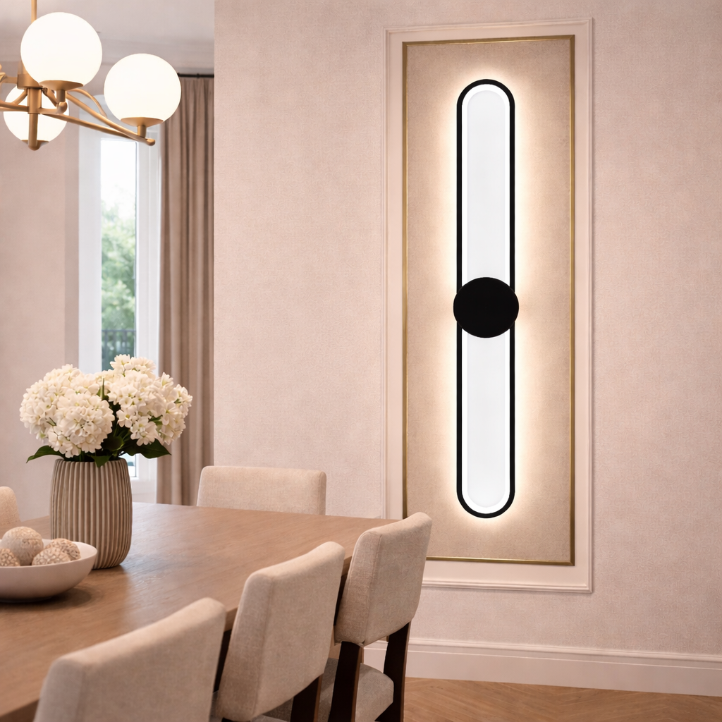 Modern Pill Shape LED Wall Light – 3 Colour Changing Design
