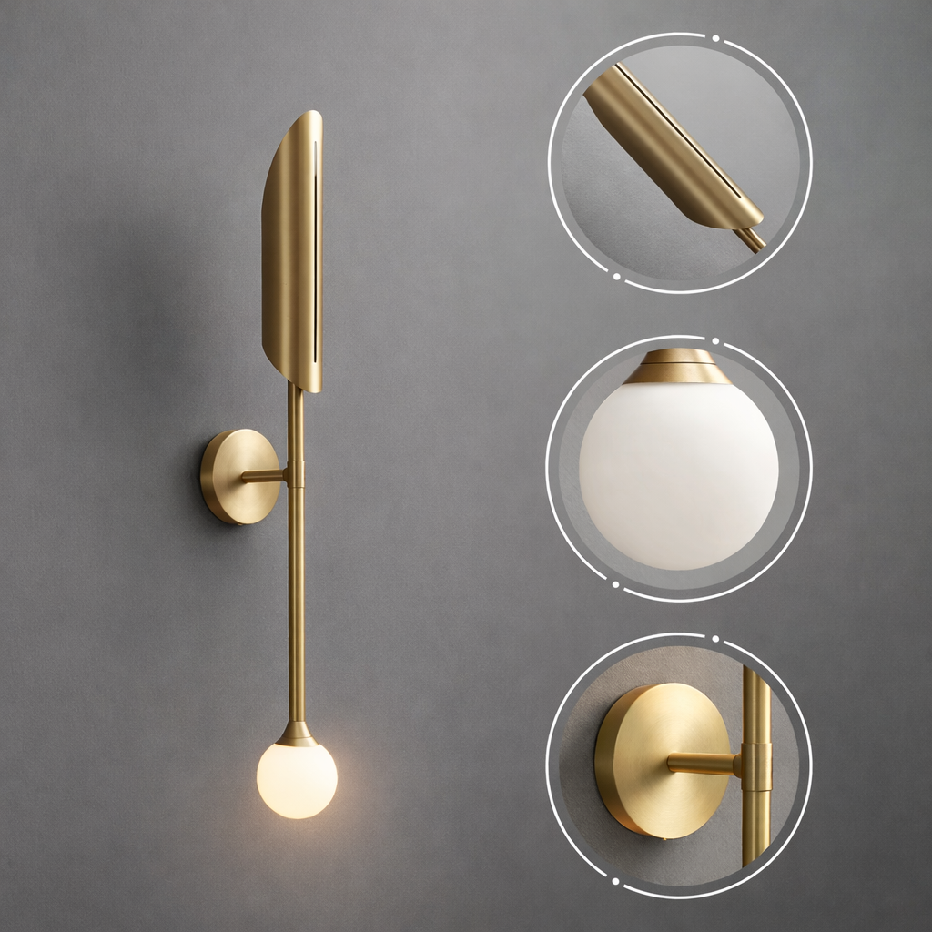 Modern Sleek Dual Illumination Wall Light