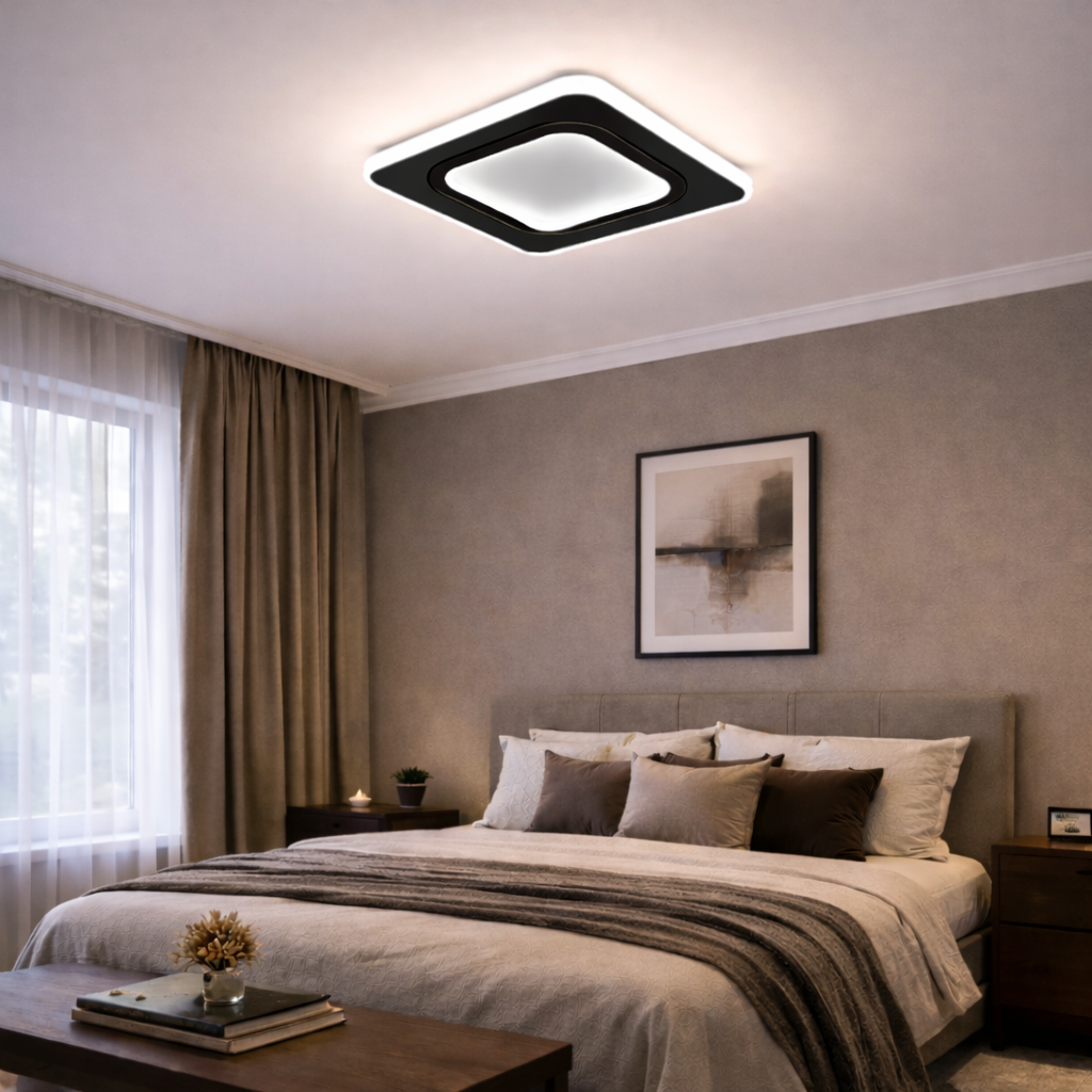 Modern Squaristic LED Wall Light – 3 Colour Acrylic Wall Fixture