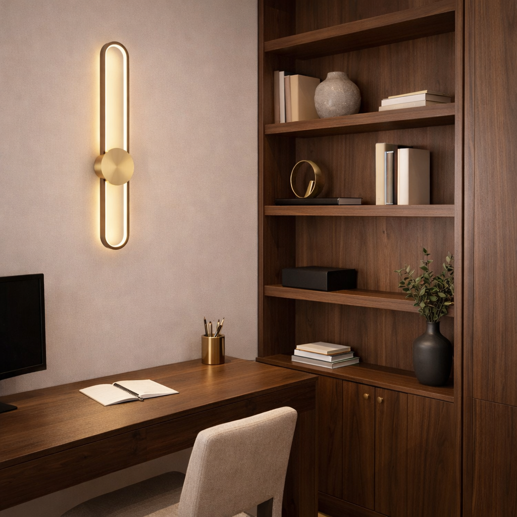 Modern Pill Shape LED Wall Light – 3 Colour Changing Design