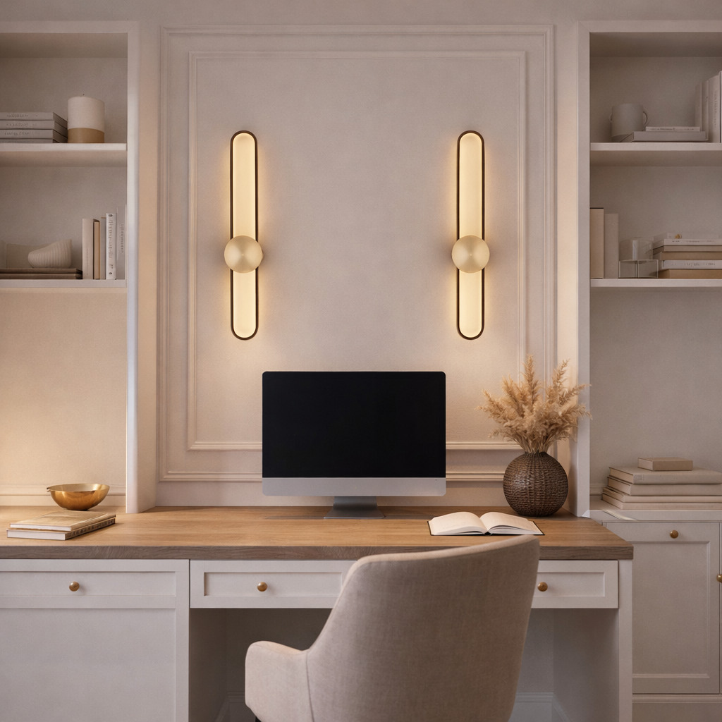 Modern Pill Shape LED Wall Light – 3 Colour Changing Design
