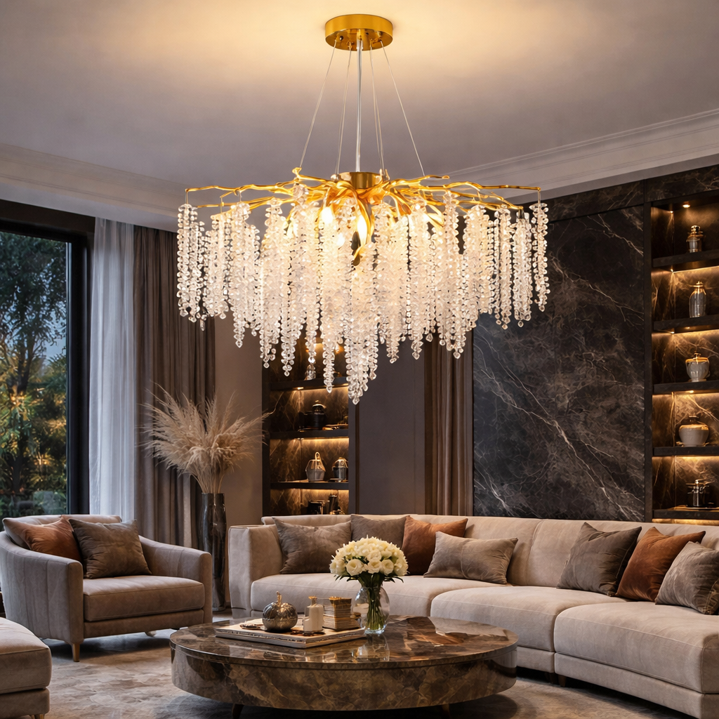 Modern Tree Branch Chandelier