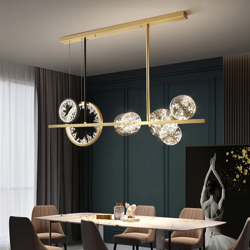 Pentaring Luminescence Modern Chandelier - Sparc Lights