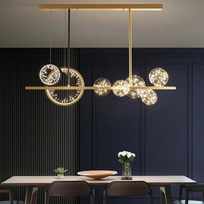 Pentaring Luminescence Modern Chandelier - Sparc Lights