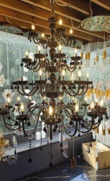 Black Chalice Italian Chandelier - Sparc Lights