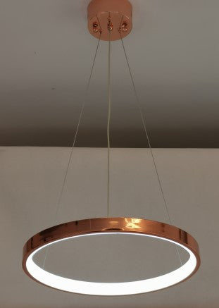 Casamotion Grey Round Roof | Copper Brass Ring Pendant Light