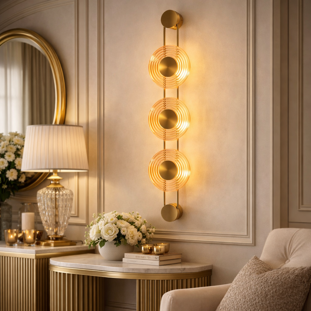 Solar Disc Wall Light