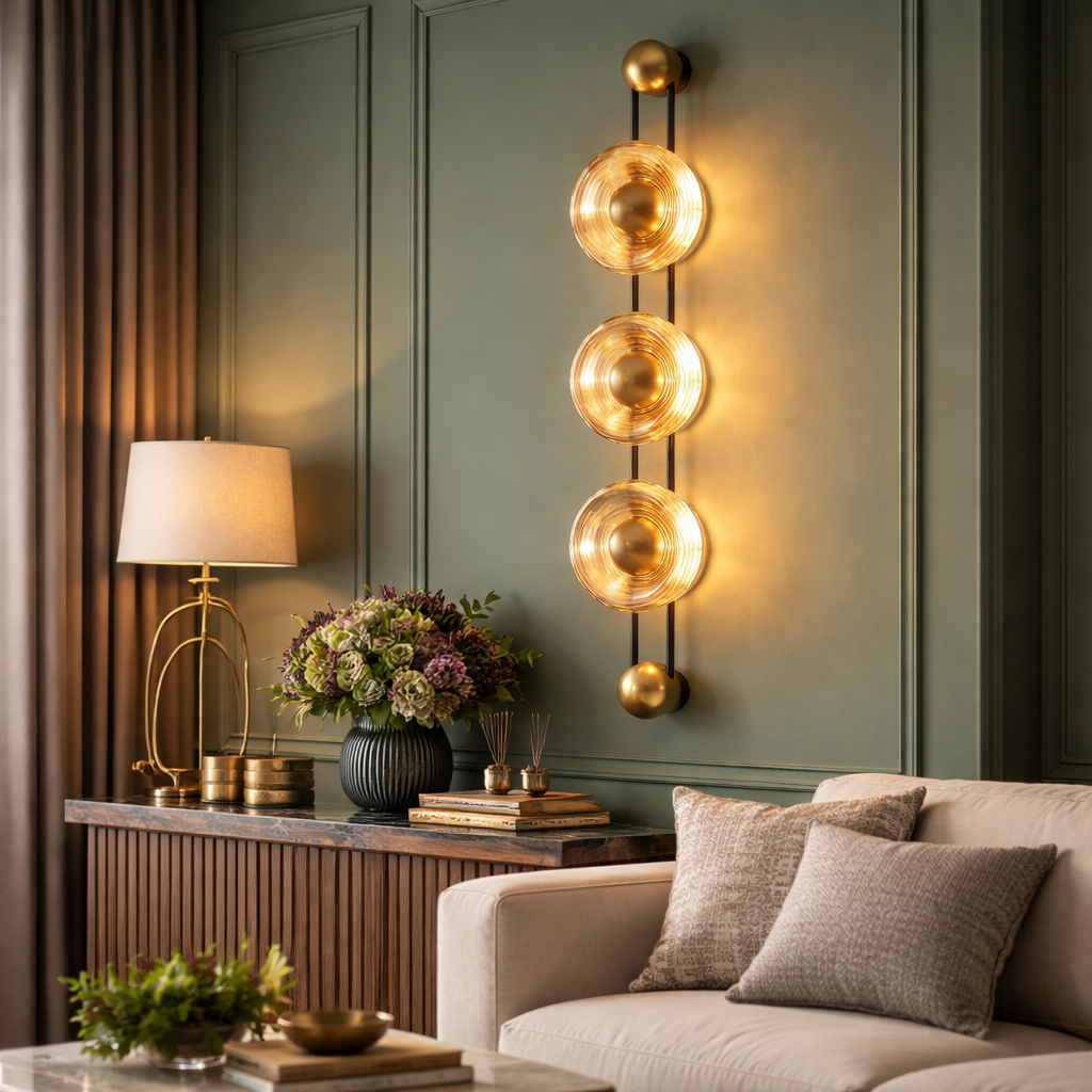 Solar Disc Wall Light