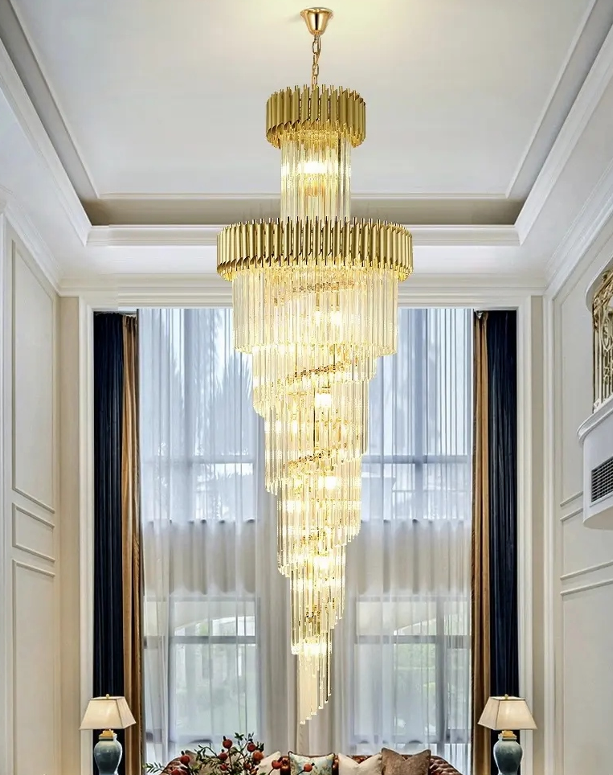 Spiral long Stylish Chandelier