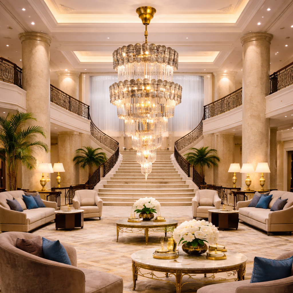 Spiraling Flights Crystal Chandelier – Grand Spiral LED Statement Light