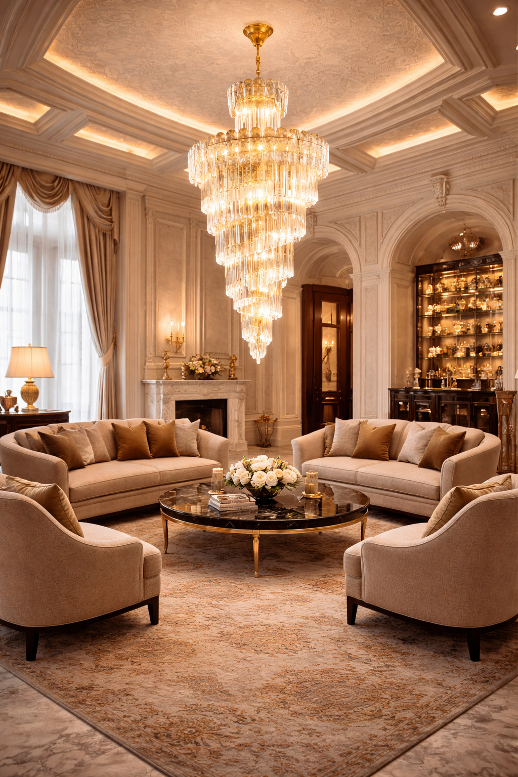 Spouting Lights Crystal Chandelier