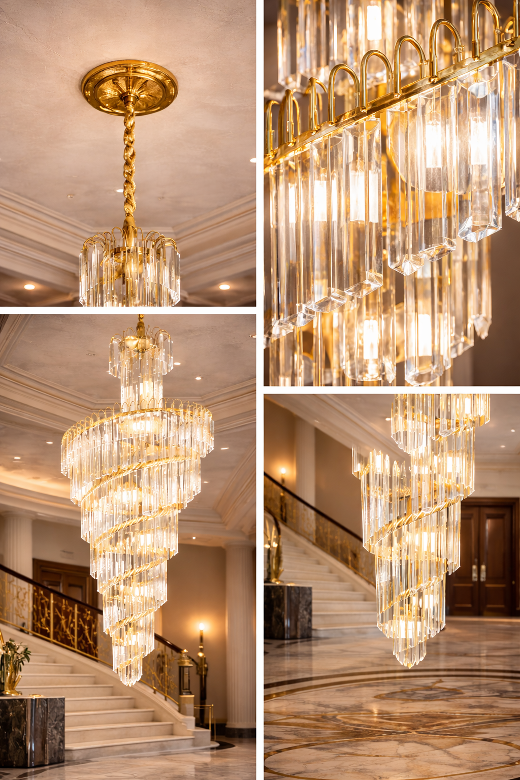 Spouting Lights Crystal Chandelier