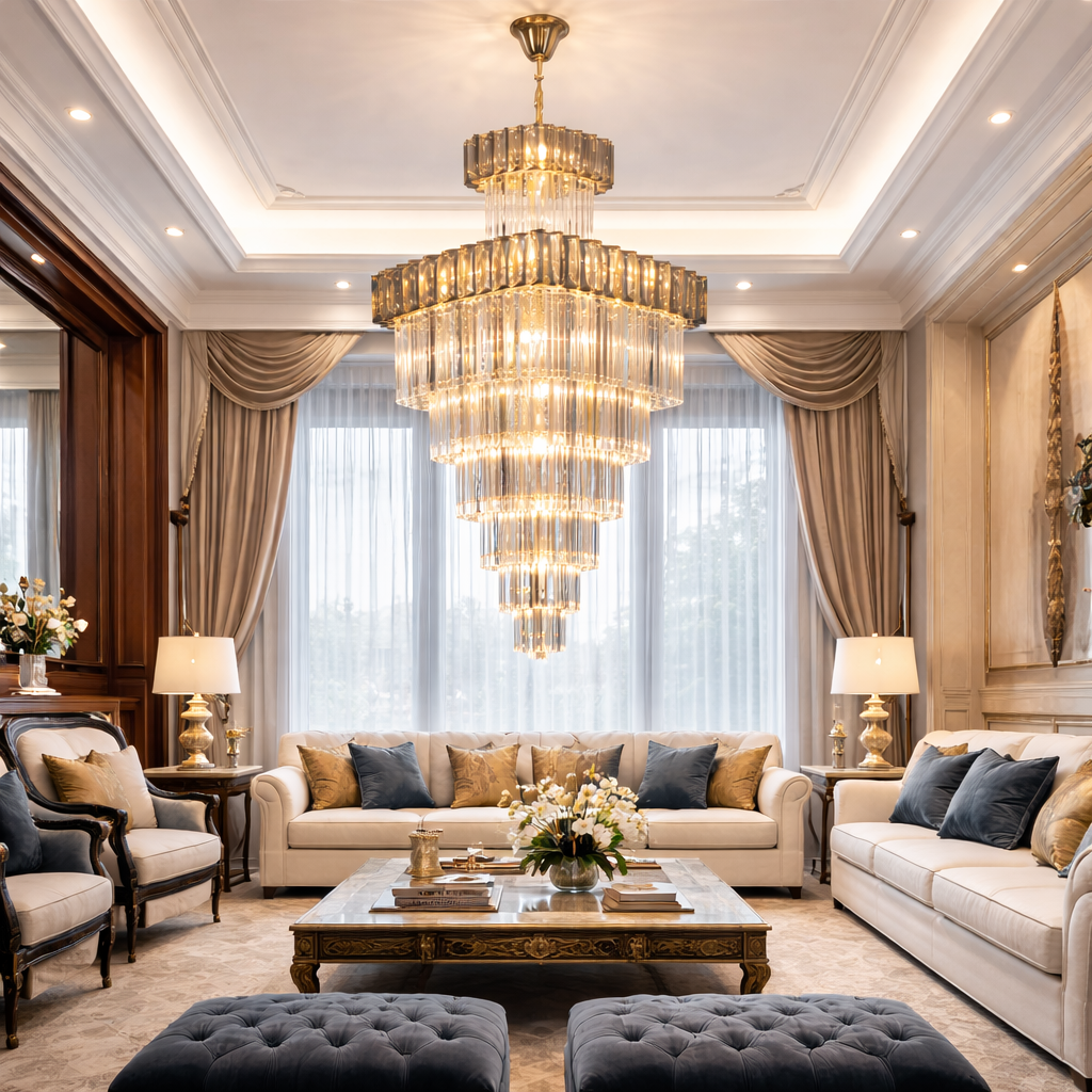 Stair of light Crystal Chandelier