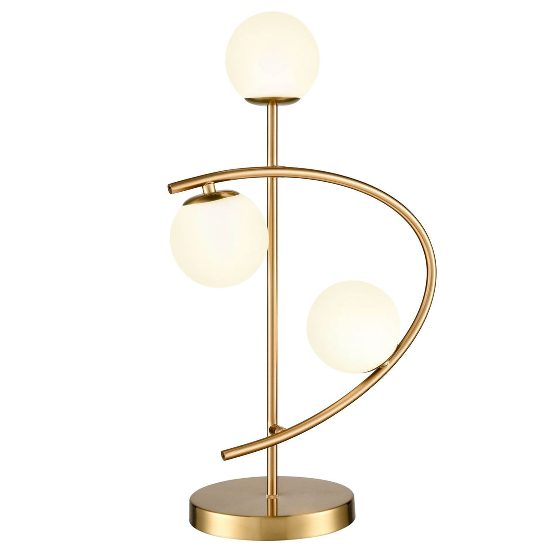 Led 3 Globe With Modern Arc Design Table & Floor Lamp - Sparc Lights