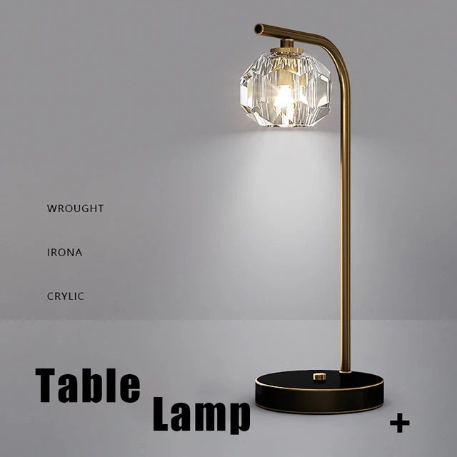 Round Golden Table Lamp - Sparc Lights