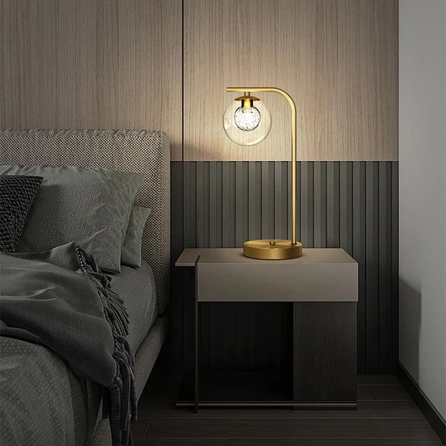 Round Golden Table Lamp - Sparc Lights