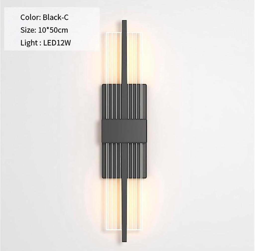 White & Black Bars Wall Lighting - Sparc Lights