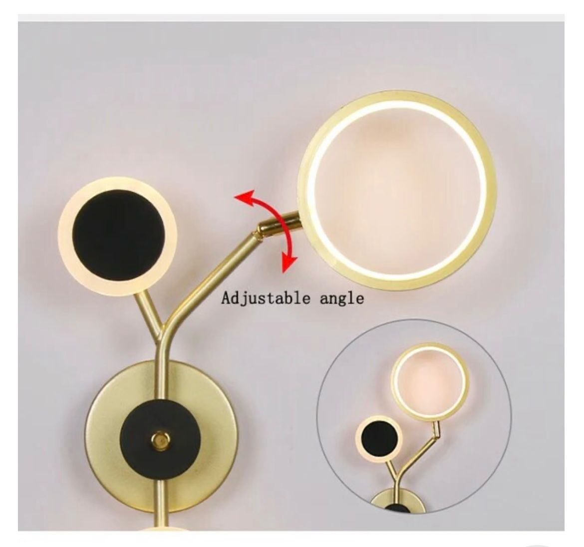 Glam-Style Golden Metal Wall Light - Sparc Lights