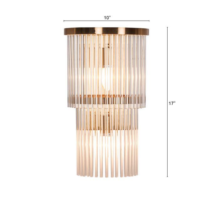 Crown Crystal Prince Wall Light Double Floor