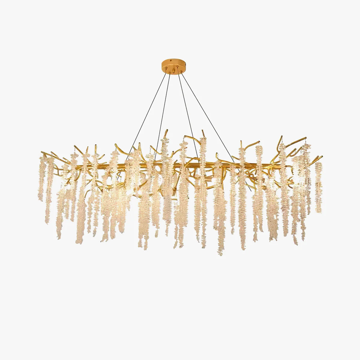 Wisteria Flower Fall Crystal Chandelier - Sparc Lights