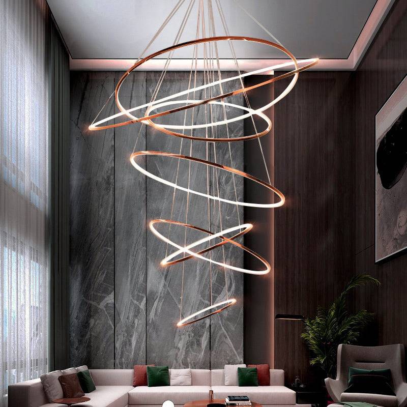 Elegant Ring Cascade Hanging Light - Sparc Lights