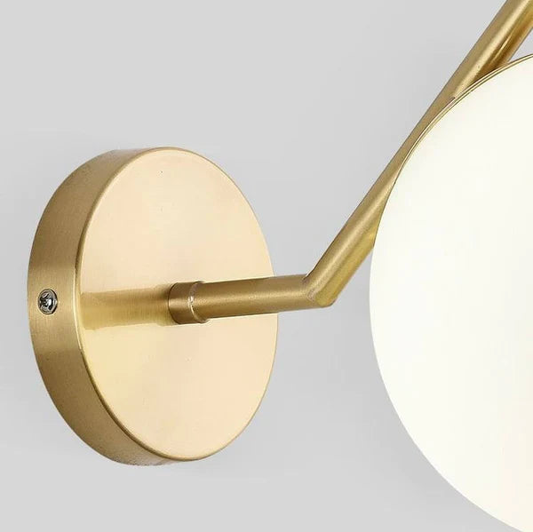 Single White Globe Wall Light - Sparc Lights