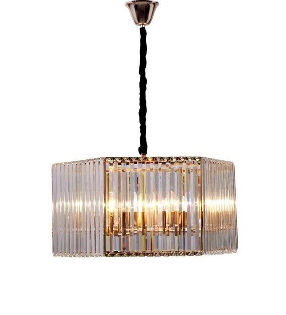 Sharp Gold & Silver Modern Chandelier - Sparc Lights