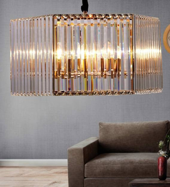 Sharp Gold & Silver Modern Chandelier - Sparc Lights