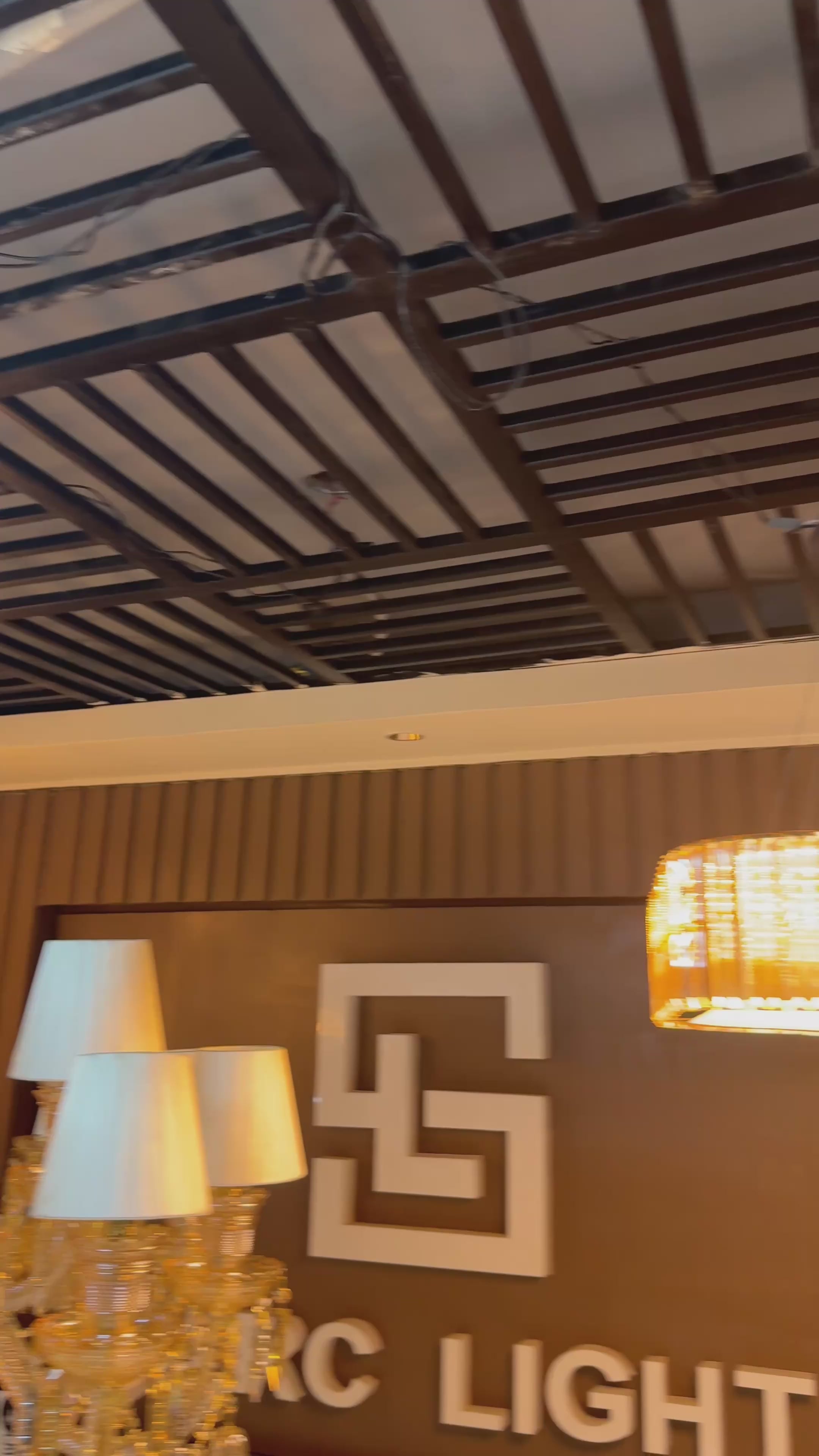 Squaristic Crystal Chandelier