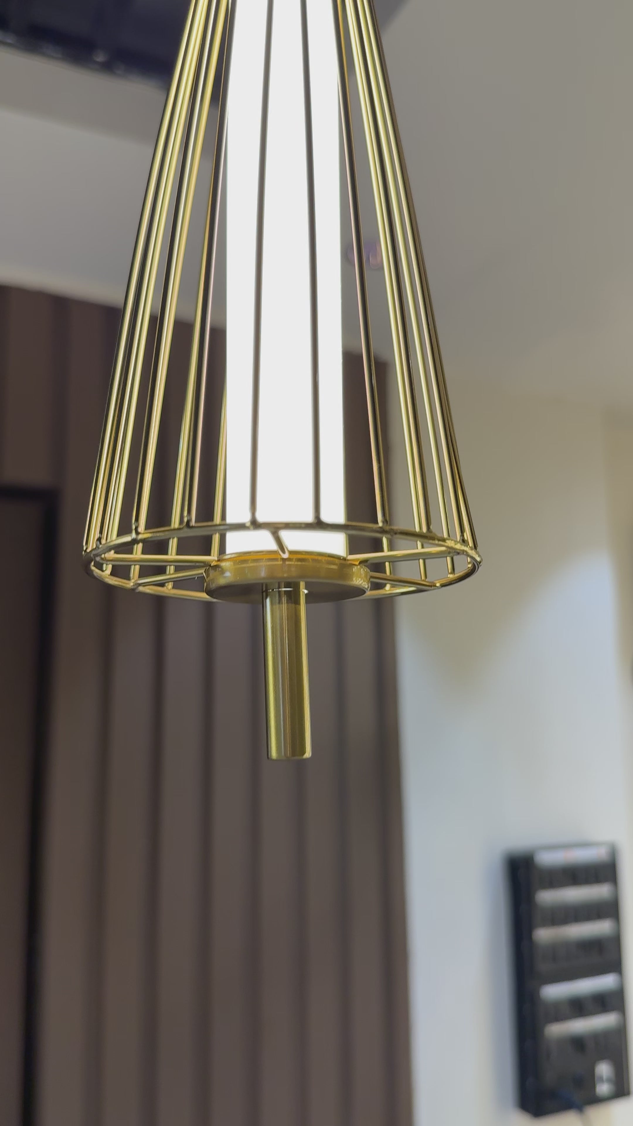 Modern Cinderella LED Hanging Metal Pendant Light