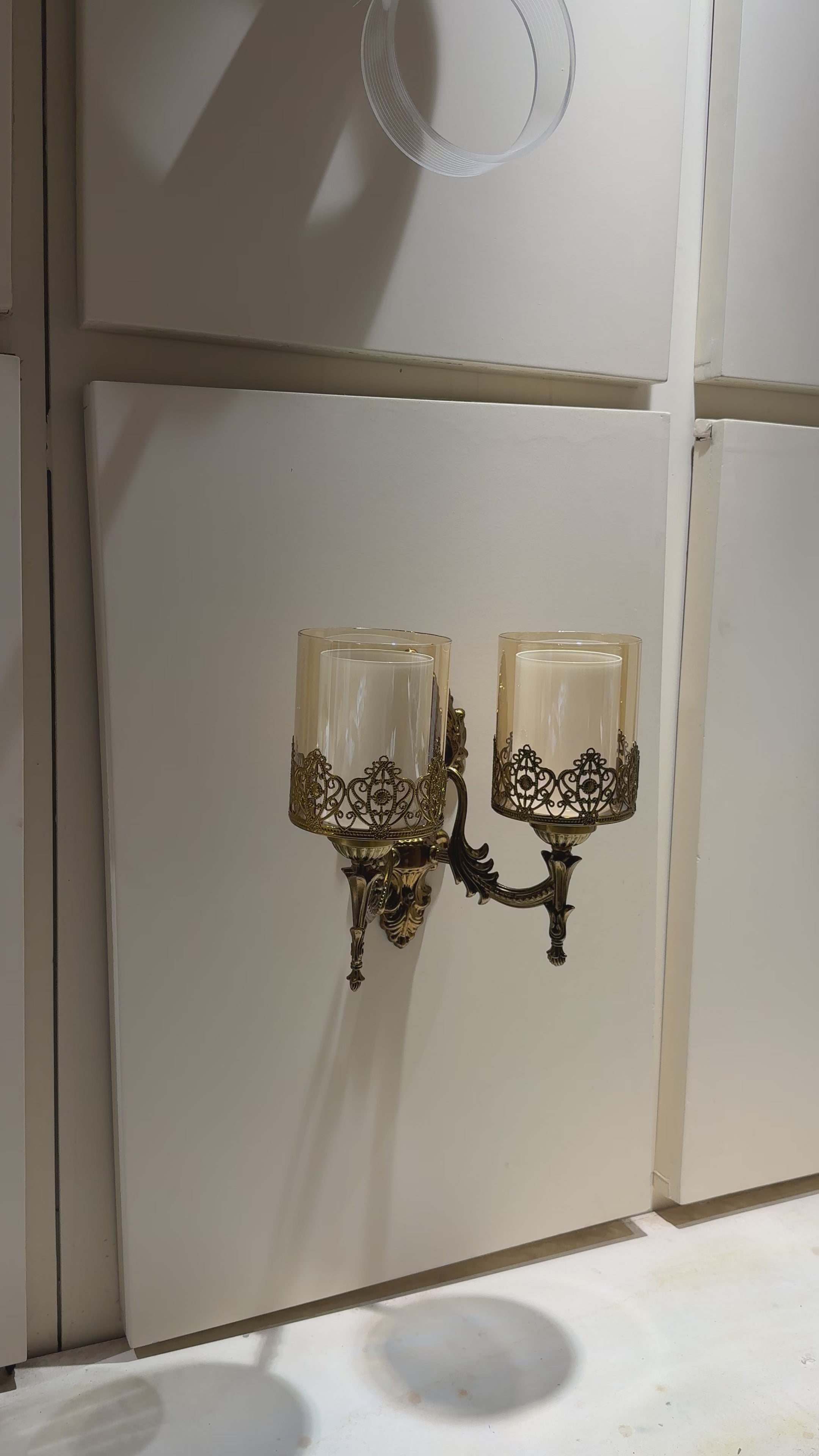 Antique Double Head Wall Lamp Sconce Light