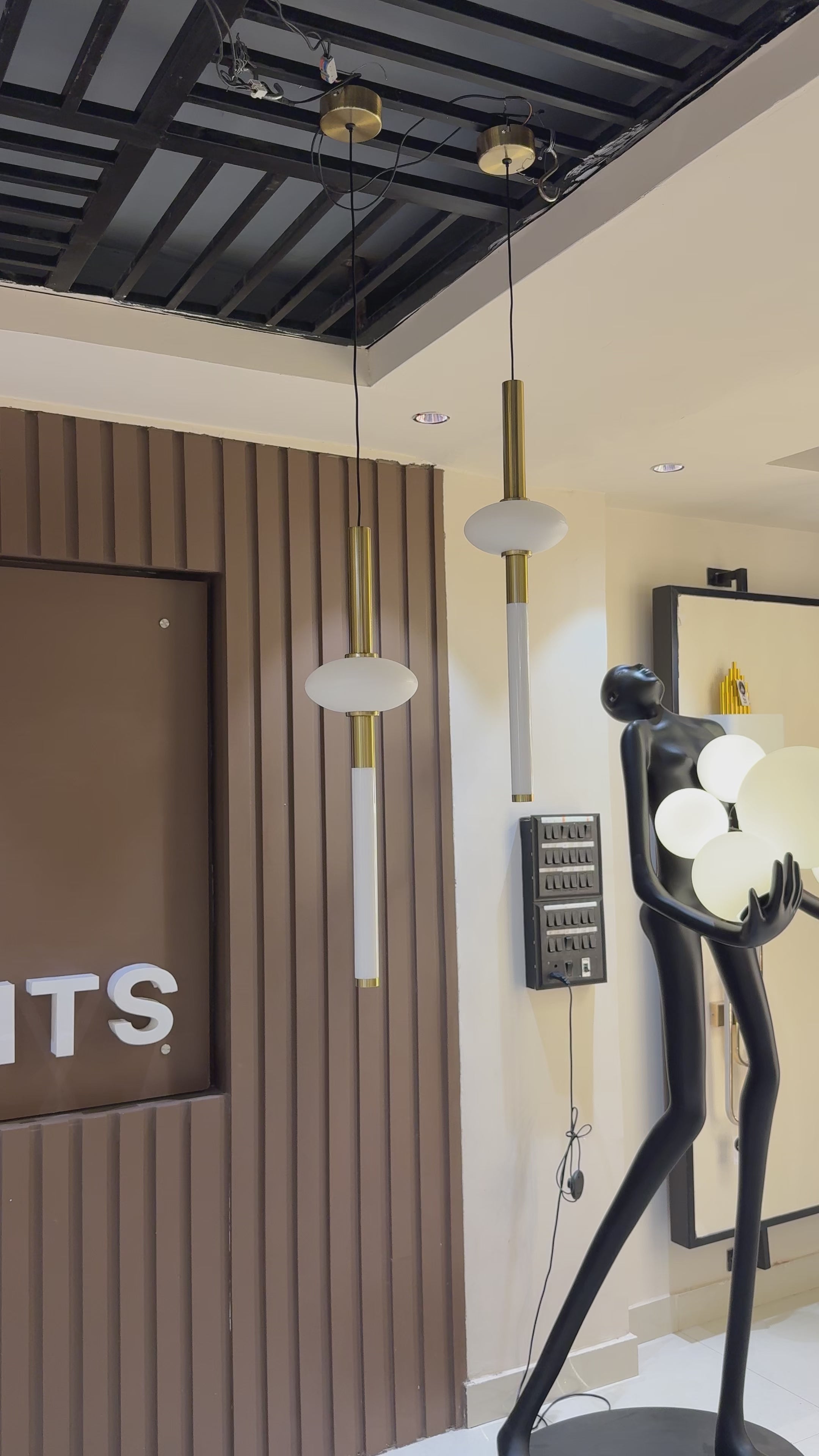 Minimal Sleek Sword LED Hanging Pendant Light