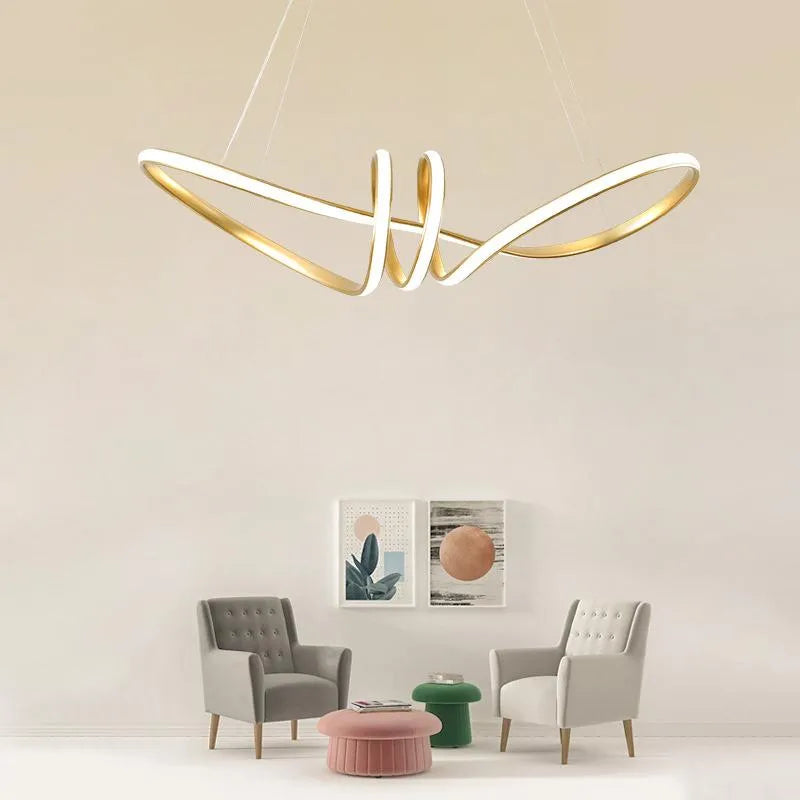 Twists Modern Chandelier - Sparc Lights