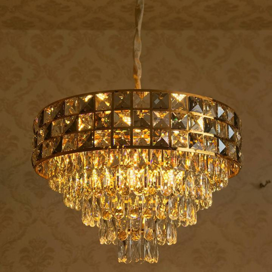Soothing Warm Tone Crystal Chandelier - Sparc Lights