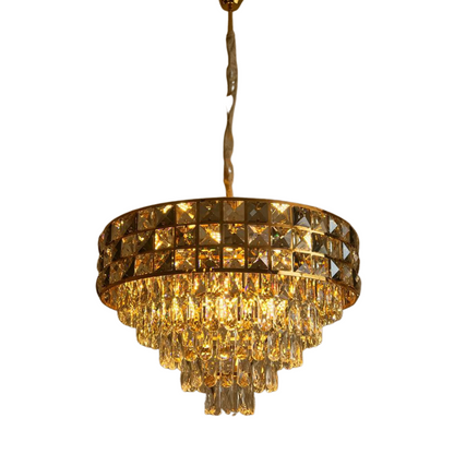 Soothing Warm Tone Crystal Chandelier - Sparc Lights