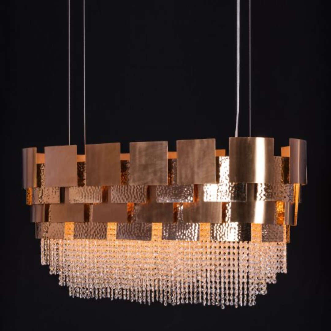 Oval Crystal Chandelier - Sparc Lights