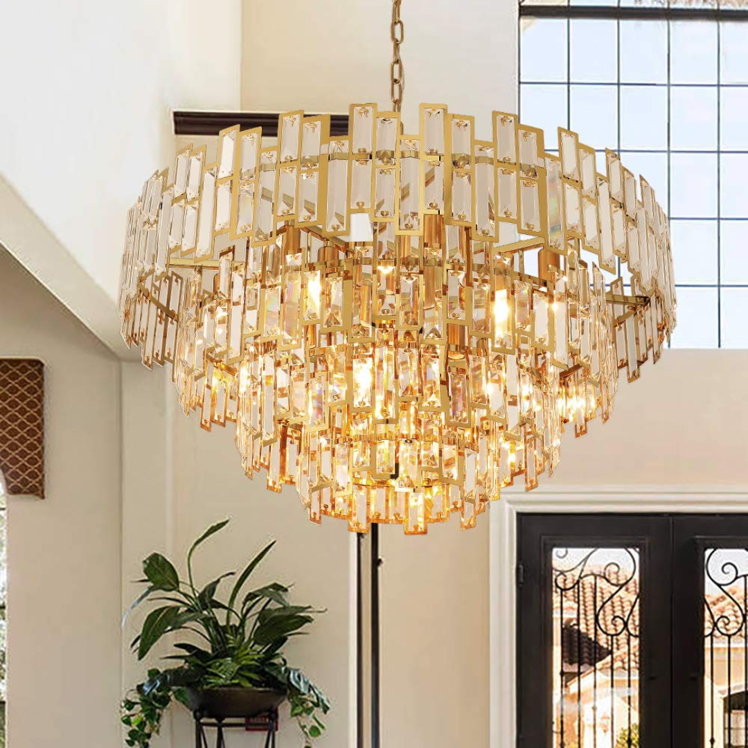 Supreme Gold Master Crystal Chandelier - Sparc Lights