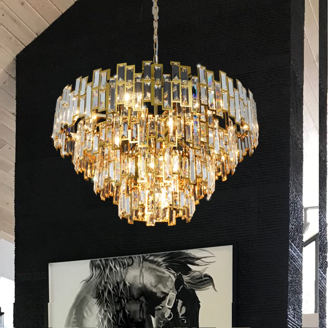 Supreme Gold Master Crystal Chandelier - Sparc Lights