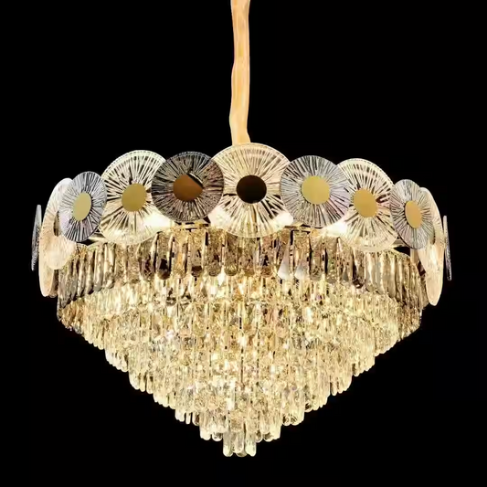 Elegantly Artistic Crystal Chandelier For Livingroom - Sparc Lights